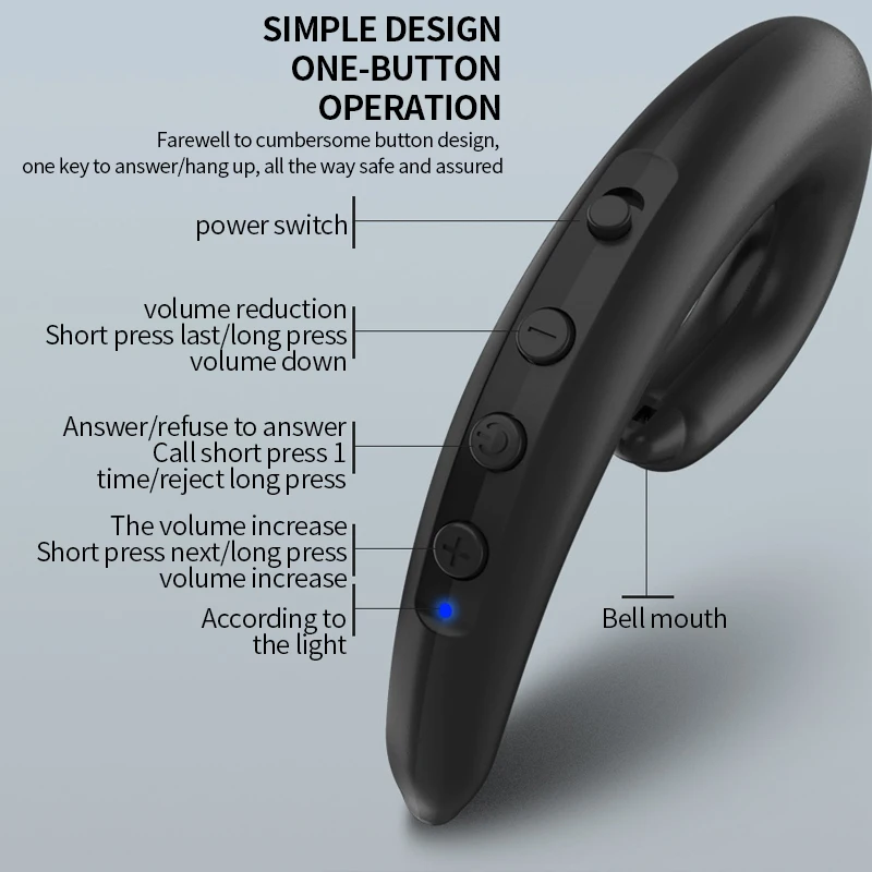 Bluetooth наушники KOOYUTA с дельфином костной проводимостью Беспроводные спортивные