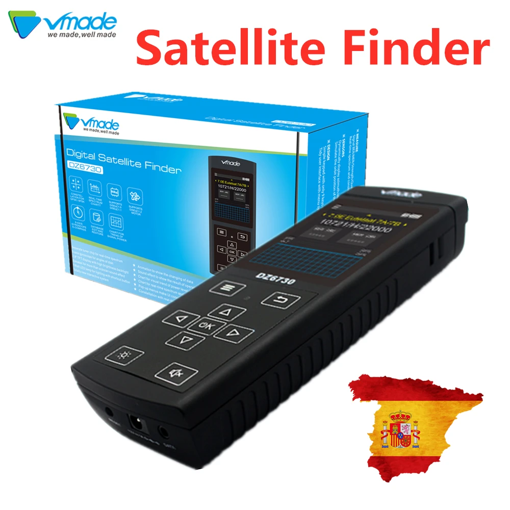 Vmade HD tv finder satfinder DVB S2 спутниковый finder DVB S2 full hd 1080p finder спутниковый измеритель lnb sat finder для DVB S2 BOX