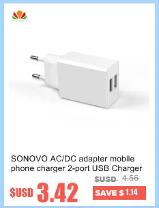 Sonovo AC/DC адаптер мобильный телефон зарядное устройство USB Зарядное устройство 1A 2A высокое Мощность зарядку для iphone iPad Samsung смартфон Планшеты ПК