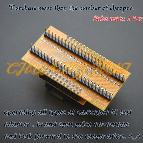 Адаптер программатора SSOP48 для DIP48 шаг гнезда 1 0 5 мм ширина 9 6 мм|adapter|adapter programmeradapter