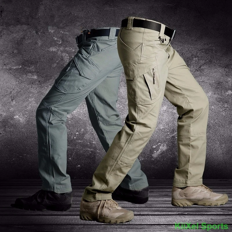 2019 IX9 II Men Militar Tactical Pants Combat Trousers SWAT Army Military Pants Mens Cargo Outdoors Pants Casual Cotton Trousers black cargo trousers