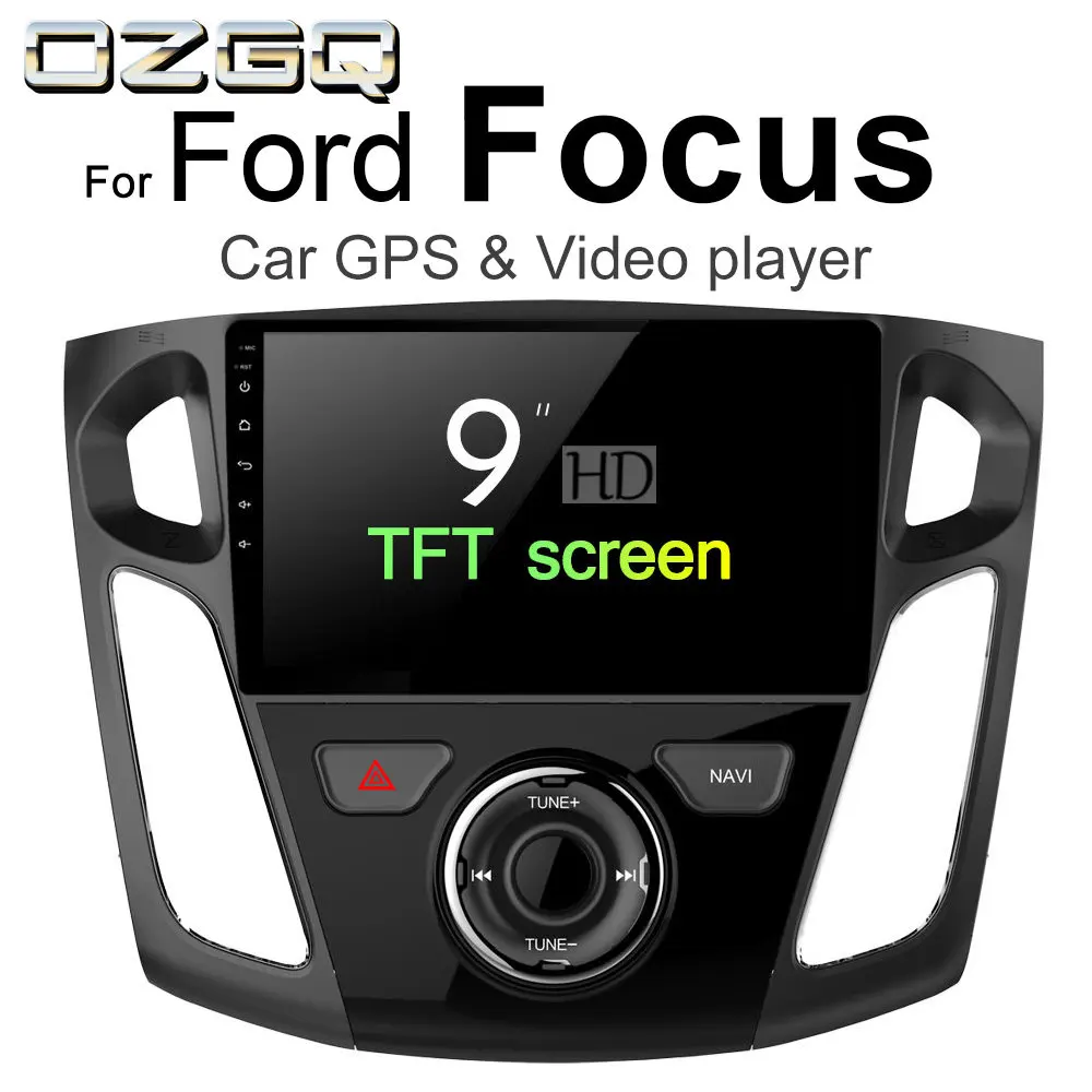 

OZGQ Android 7.1 Car Player For Ford Focus 2011-2018 HD Screen Auto GPS Navigation Bluetooth Radio TV Audio Video Music Stereo