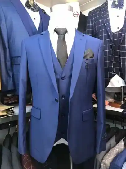 Yeni Erkek Takim Elbise Lacivert Erkekler Balo Parti Slim Fit Damat Smokin Orgun Dugun Takimlari Ceket Pantolon Yelek Kategoride T Elbise Home Lightqueen Buzz