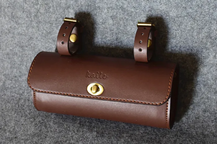 Best CHOOSE Classic Bicycle Bag Artificial Leather Retro bicycle Saddle Bag Bike Cycling Bag Bicycle Accessory 3