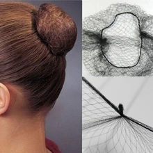 50 шт. образец пряжа для волос черный коричневый цвет Невидимые мягкие эластичные линии пучок для волос покрытие сетка для балета танец