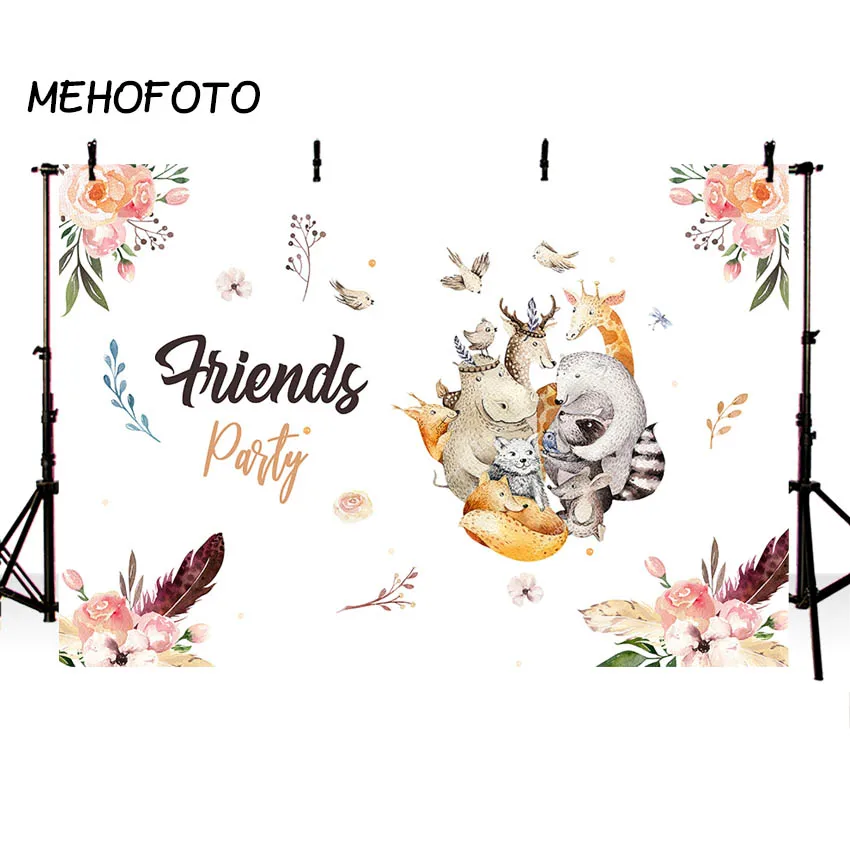 Woodland Safari Backdrop Party Background for Children Kids Jungle Animal Backdrops Birthday Baby Shower | Электроника