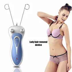 Электрические тела лица эпилятор Remover Defeatherer хлопковой нитью депилятор бритва Леди машина для ухода за собой для Для женщин