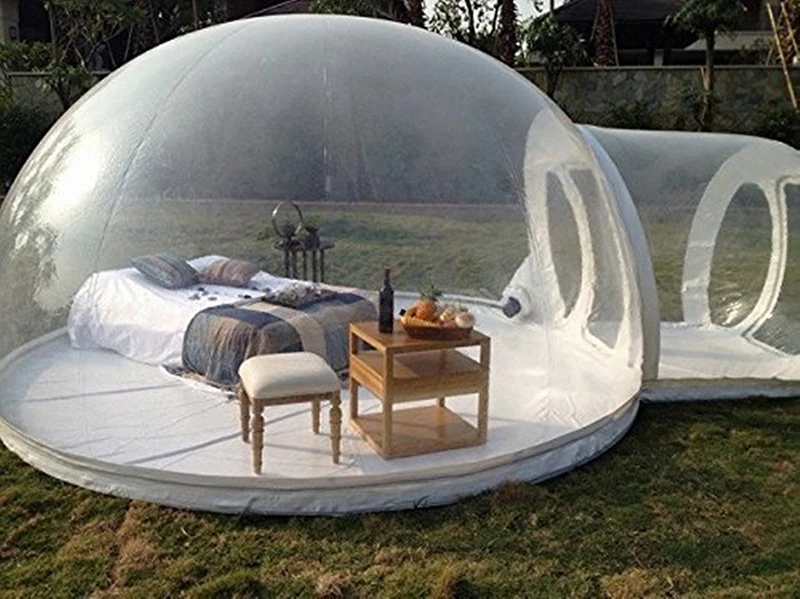 3 м Диаметр надувные палатка-пузырь, прозрачная пузырь 0,8 мм ПВХ Transprent Крытый открытый надувные надувная палатка
