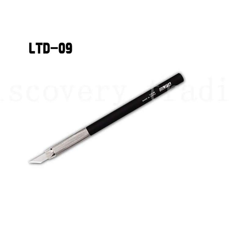 1 шт./лот,, импорт, Япония, OLFA hobby knife series, Ltd-09+ 25 шт., дополнительные лезвия, полностью металлический карандаш, острый нож, черный нож