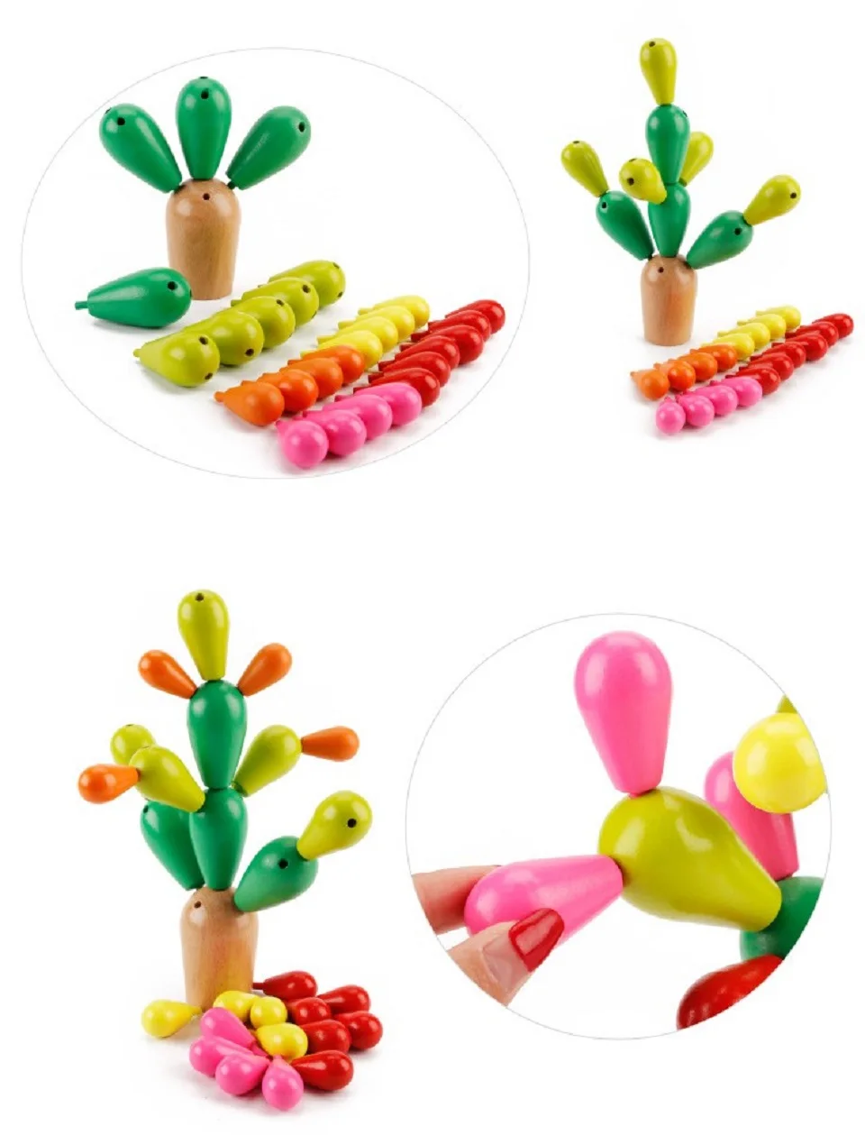 Presente de Nascimento do Bebê Empilhamento Aninhamento Brinquedo Educativo Ginásio Cor Madeira Crianças Jooyoo 15 Brinquedos de encaixar