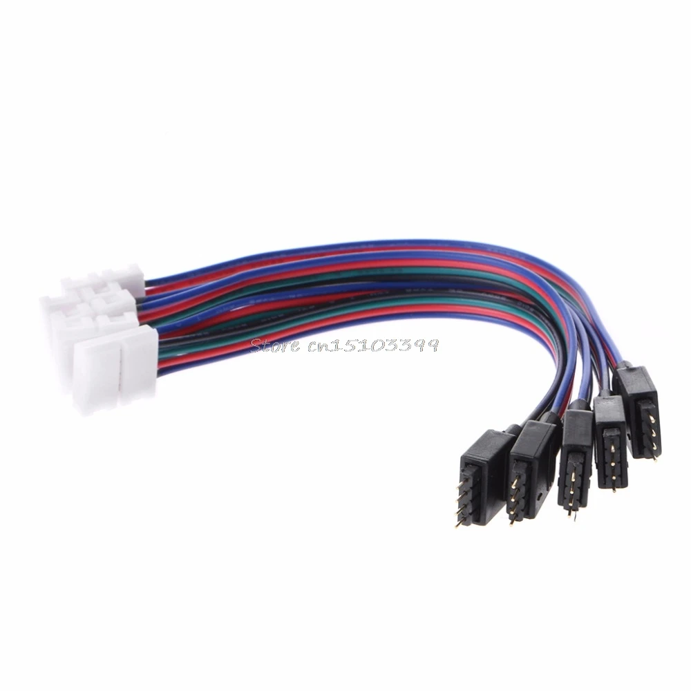 5 шт. 15 см 4-контактный 5050 3528 светодиодный RGB удлинитель кабеля G08 оптовая продажа и