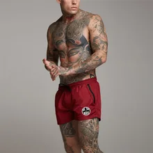 Новые летние модные брендовые мужские шорты для спортзала на молнии с надежным карманом для фитнеса короткие брюки для бодибилдинга пляжные шорты с эластичной талией