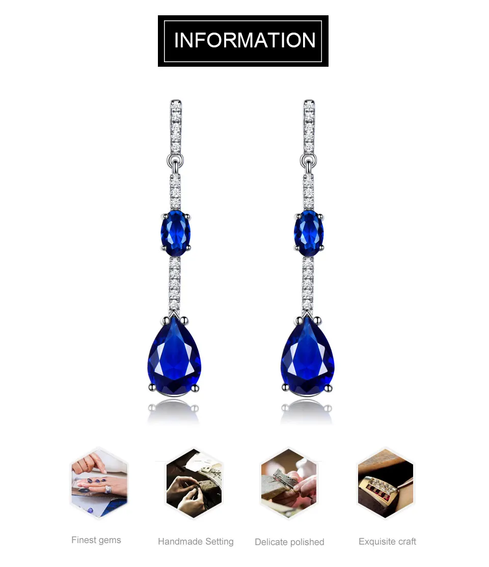 UMCHO-solid sterling silver earrings for women EUJ068S-1 (7)