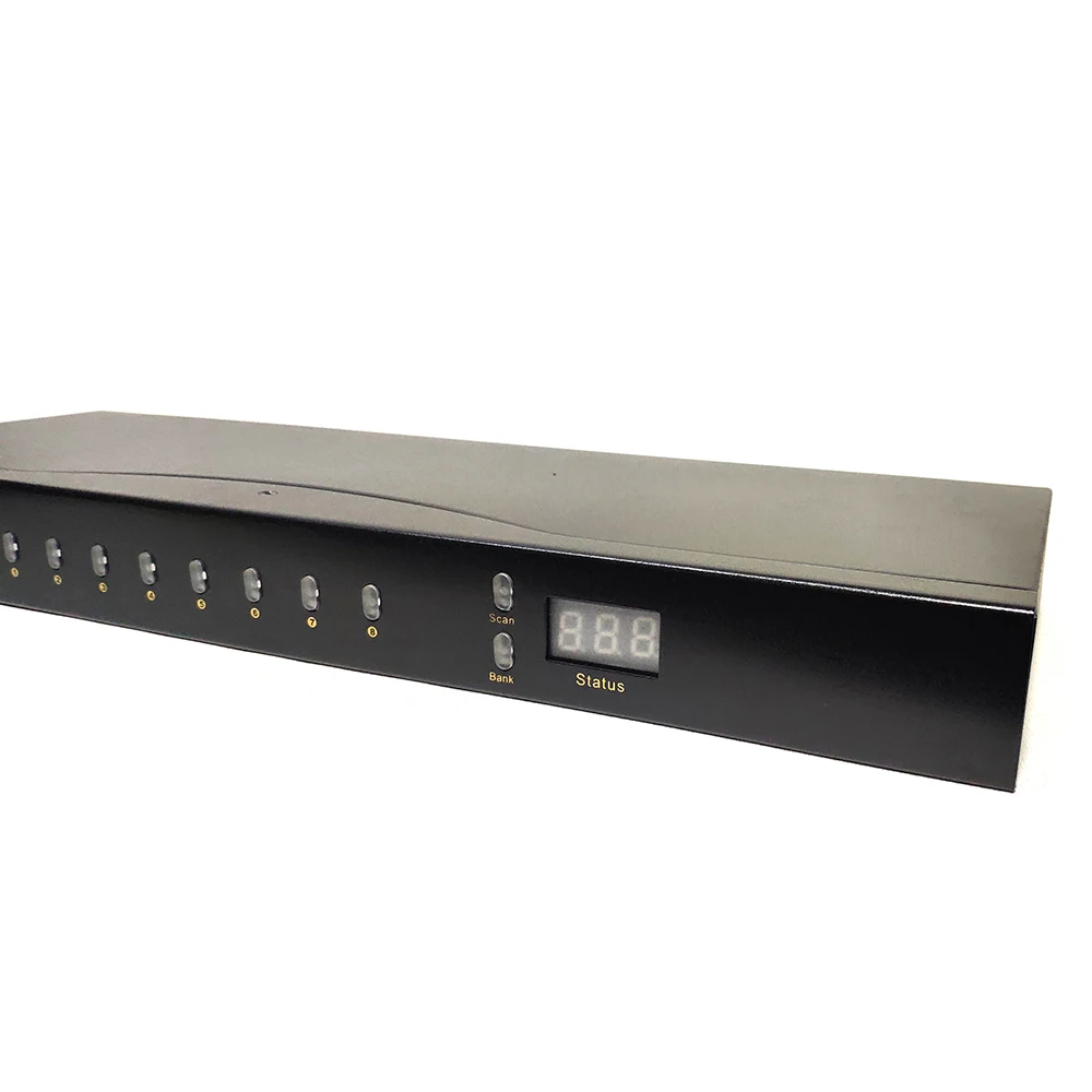 Charmvision UK801R 8 портов KVM коммутатор USB Компьютерный коммутатор rack установленный 4 USB 2,0 одновременно пульт дистанционного управления 8 шт