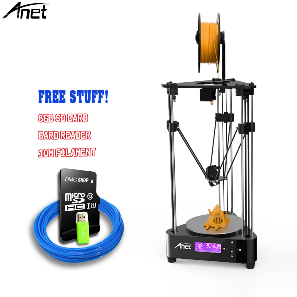 

Anet A4 impresora 3d Printer diy Kit Easy to Assemble Free 10m Filament Aluminium Alloy Big Print Size ABS/HIPS/PLA Office