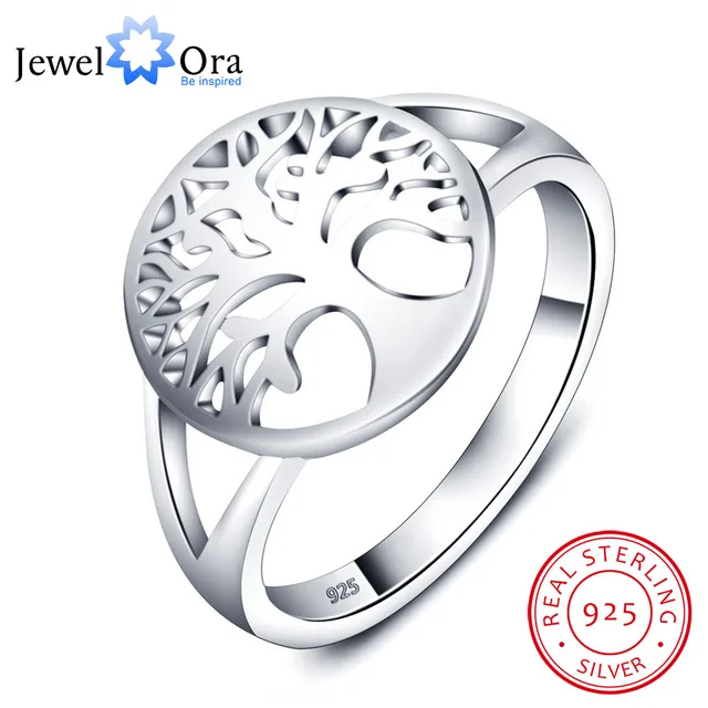 Tree of Life Classic Accessories 925 Sterling Silver Rings For Women New Mothers Tree of Life Classic Accessories 925 Sterling Silver Rings For Women New Mothers