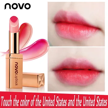 

NOVO Hydra Colorful Lipstick Gradually Salty New Fashion Shampoo Lips Bleeding Blooming Moisturizing Bite Cleansing Cosmetics