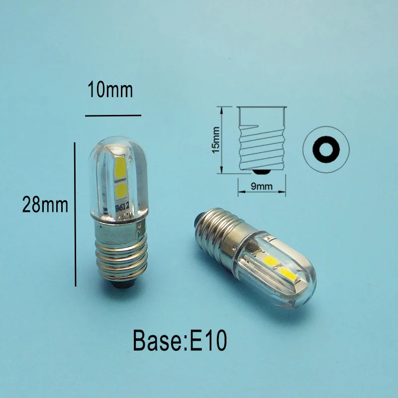 MIDCARS Высокое качество 48V T4w Ba9s E10 светодиодный лампы 12v LIndicator светильник для роста