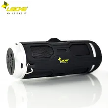 Leicke бас Bluetooth динамик Портативный беспроводной стерео Открытый водонепроницаемый Встроенный микрофон FM радио Громкая связь вызов