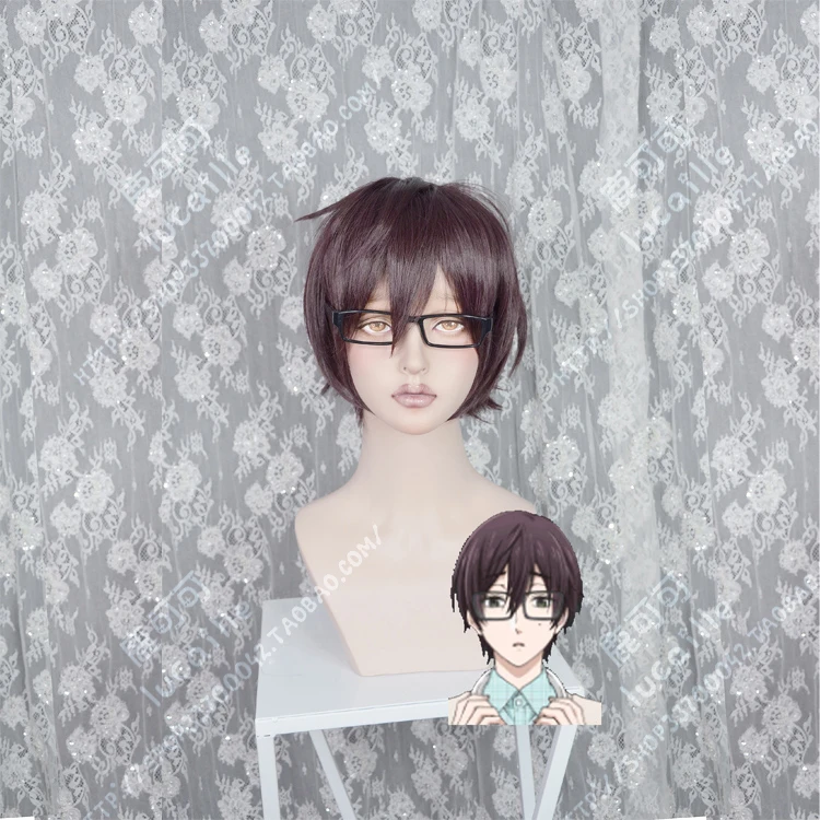 Аниме Wotakoi: любовь жесткая для Otaku Kou Sakuragi косплей парик короткие термостойкие синтетические волосы парики (только парик) + парик Кепка