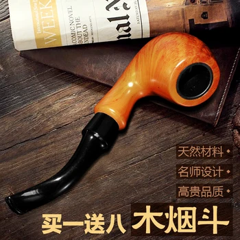 

Beniodendron minus Manual carve patterns or designs on woodwork filtering of tobacco pipe Bend and easy for take smoking pipe