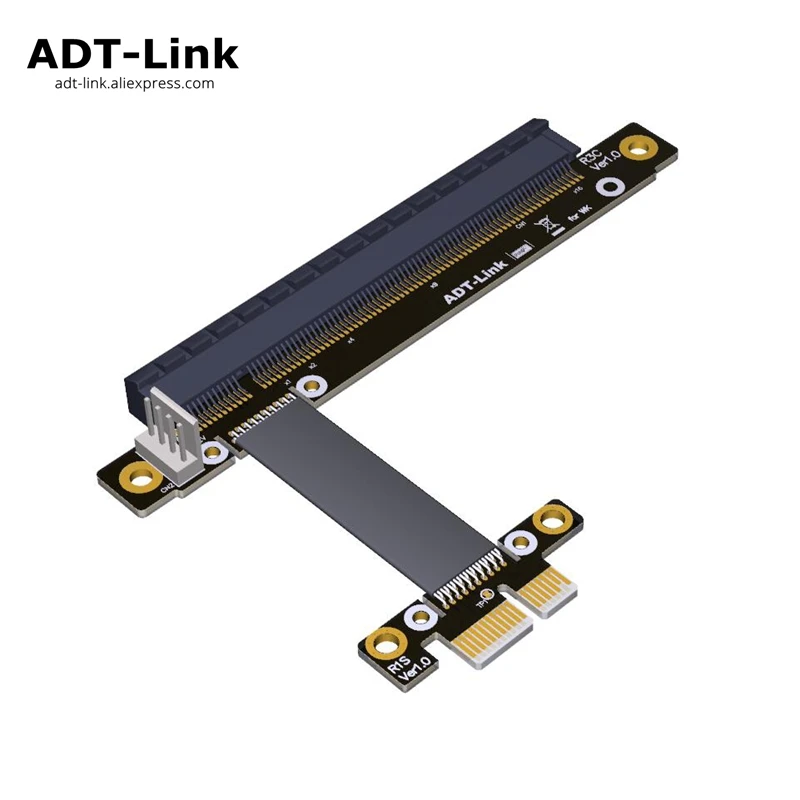 

Gen3.0 PCIe Riser Card 1x to 16x Adapter No need USB , PCI-E x1 x16 GPU Riser Adapter for Bitcoin Mining NVIDIA AMD Card