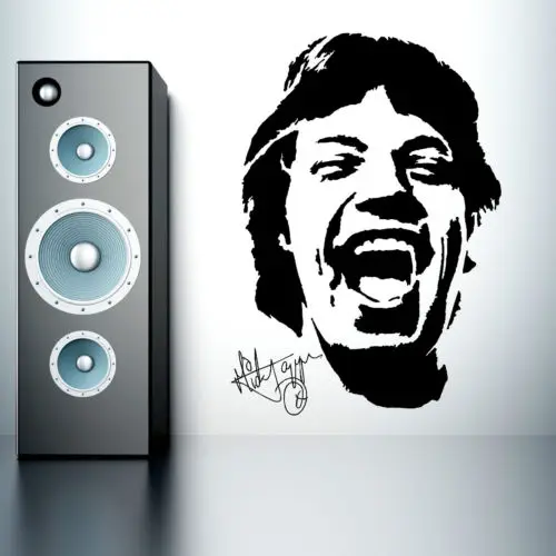 MICK JAGGER раскатывающиеся камни художественная Наклейка Стикер современный дом Docer