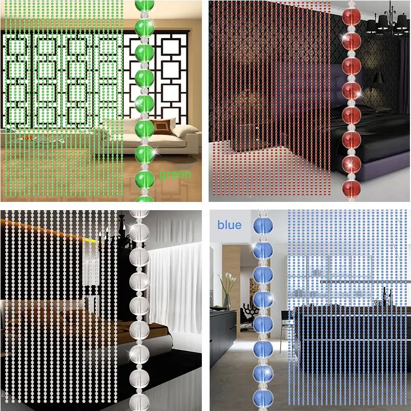 DIY Декор алмазные акриловые хрустальные бусины занавески гирлянда оконные шарфы Свадебные 1 м