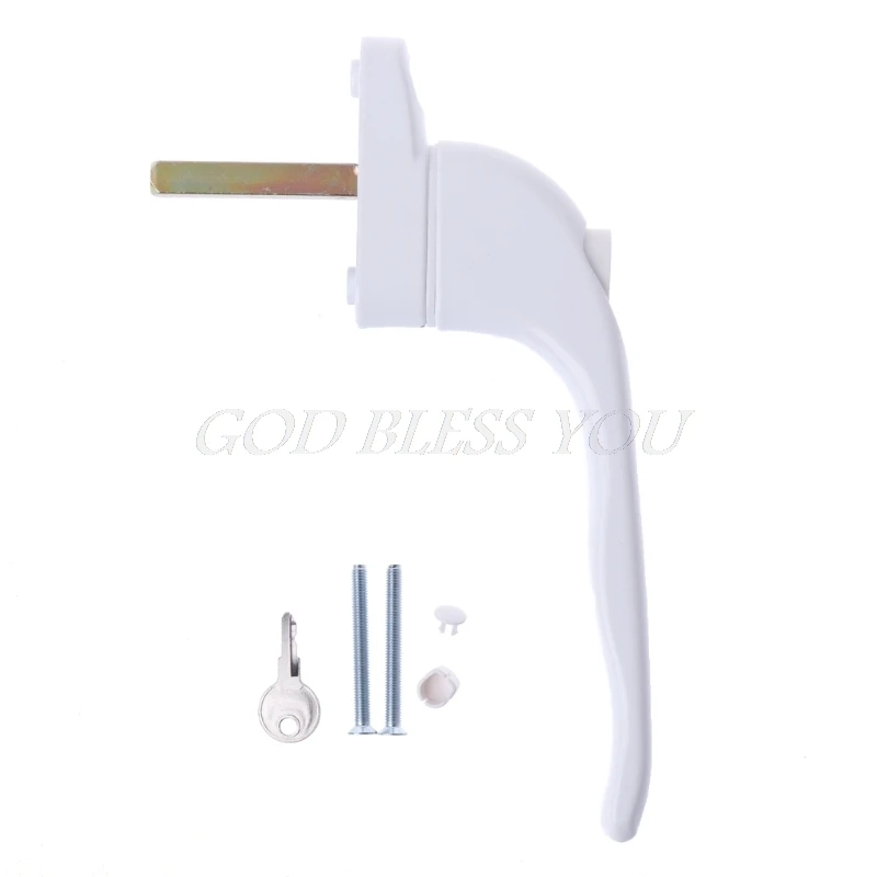 

UPVC White Universal Espag Window Handle - Key Locking For Double Glazing