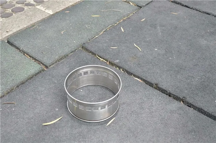 Portátil de Aço Cozinhar ao ar Fogão a Lenha Fogão a Álcool Dobrado Piquenique Camping Fogão Livre Inoxidável Leve Solidificado 24 Cheap Fogões ao ar livre