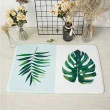 Зеленый тропический завод напольный коврик с листьями полиэстер противоскользящие ковры коврики для гостиной спальни кухни коридора декоративные ковры