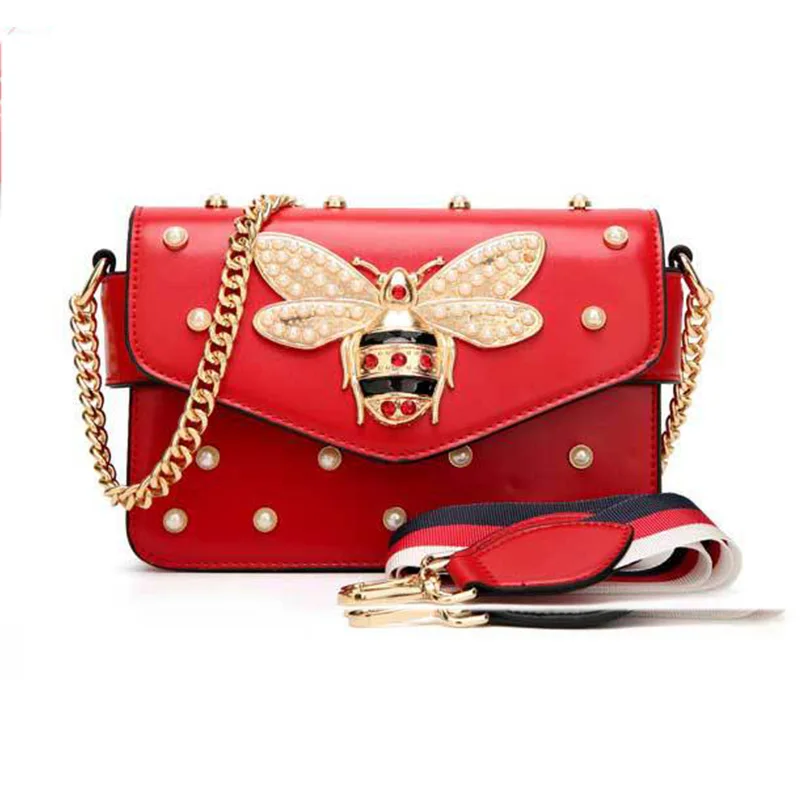 

Brand Bag Women Messenger Bags Little bee Handbags crossbody bags for Ladies Shoulder Bag White Black Pink Red