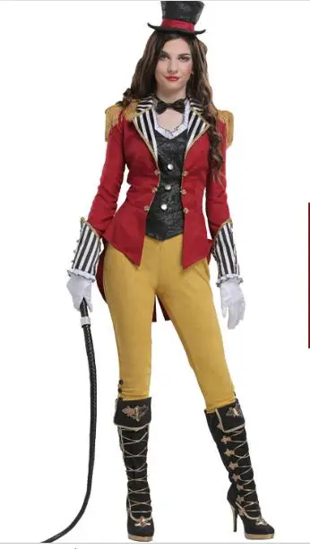 IREK/ костюм на Хэллоуин для взрослых и детей; детский спортивный костюм с изображением цирка; костюм для костюмированной вечеринки; шапка+ жилет+ куртка+ брюки - Цвет: adult l