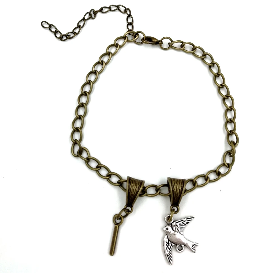 I Swallow Symobl Eur Anklet Chain