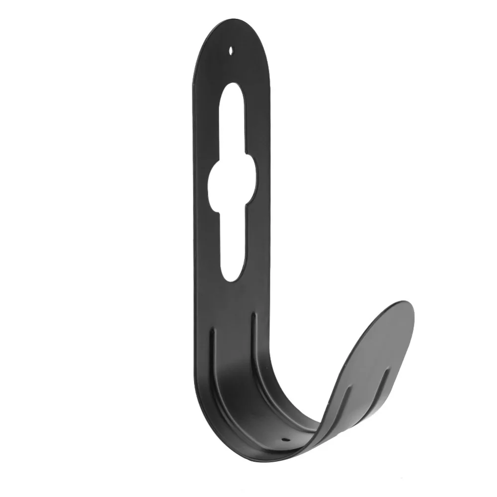 

Outdoor Wall Mounted Tap Watering Hose Rack Organizer Black Iron Metal Garden Hose Pipe Reel Holder Hanger