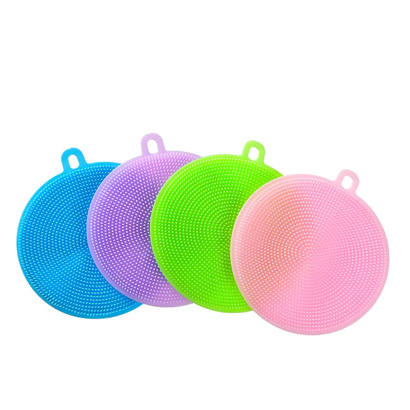 

Multifunction Silicone Dish Bowl Cleaning Brush Silicone Scouring Pad Silicone Dish Sponge Kitchen Pot Cleaner Washing Tool