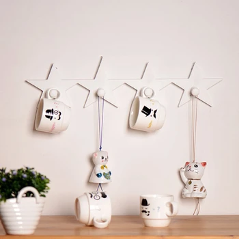 

DIY Home Decorative Storage Racks Wooden Star Wall Shelf Wood Craft Eco-friendly Board Shelves Kids Baby Living Room Organizer