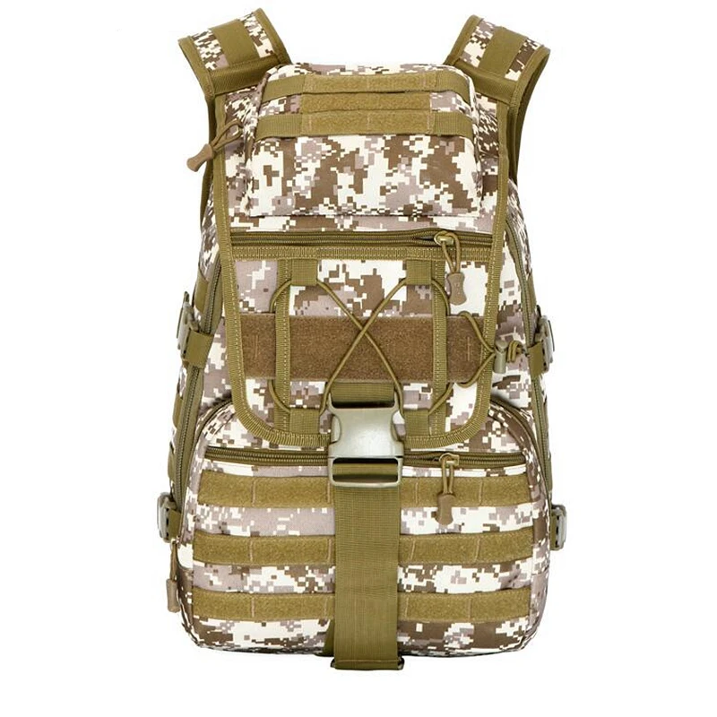 Outdoor Climbing Shoulder Backpack Tactical Camo Desert Hiking Trekking Hunting Bags Travel Gear Military Softback Pack Unisex