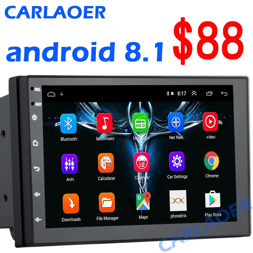 Автомагнитола на Android 8.1 с GPS, универсальный медиаплеер 2 Din для Volkswagen, Nissan, Hyundai, Kia, toyota CR V, авторадио, стерео|Мультимедиаплеер для авто|   | АлиЭкспресс