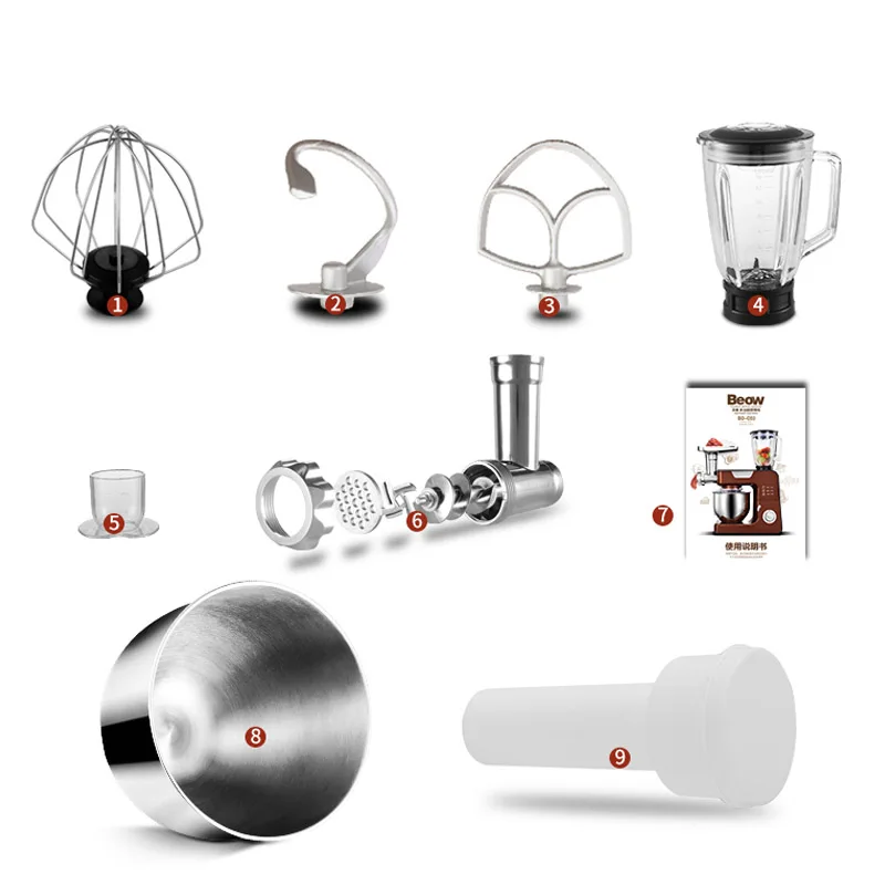Multifunctional Food Stand Mixer Electric Blender Machine Household Meat Grinder Noodle Machine Blender Food Professor