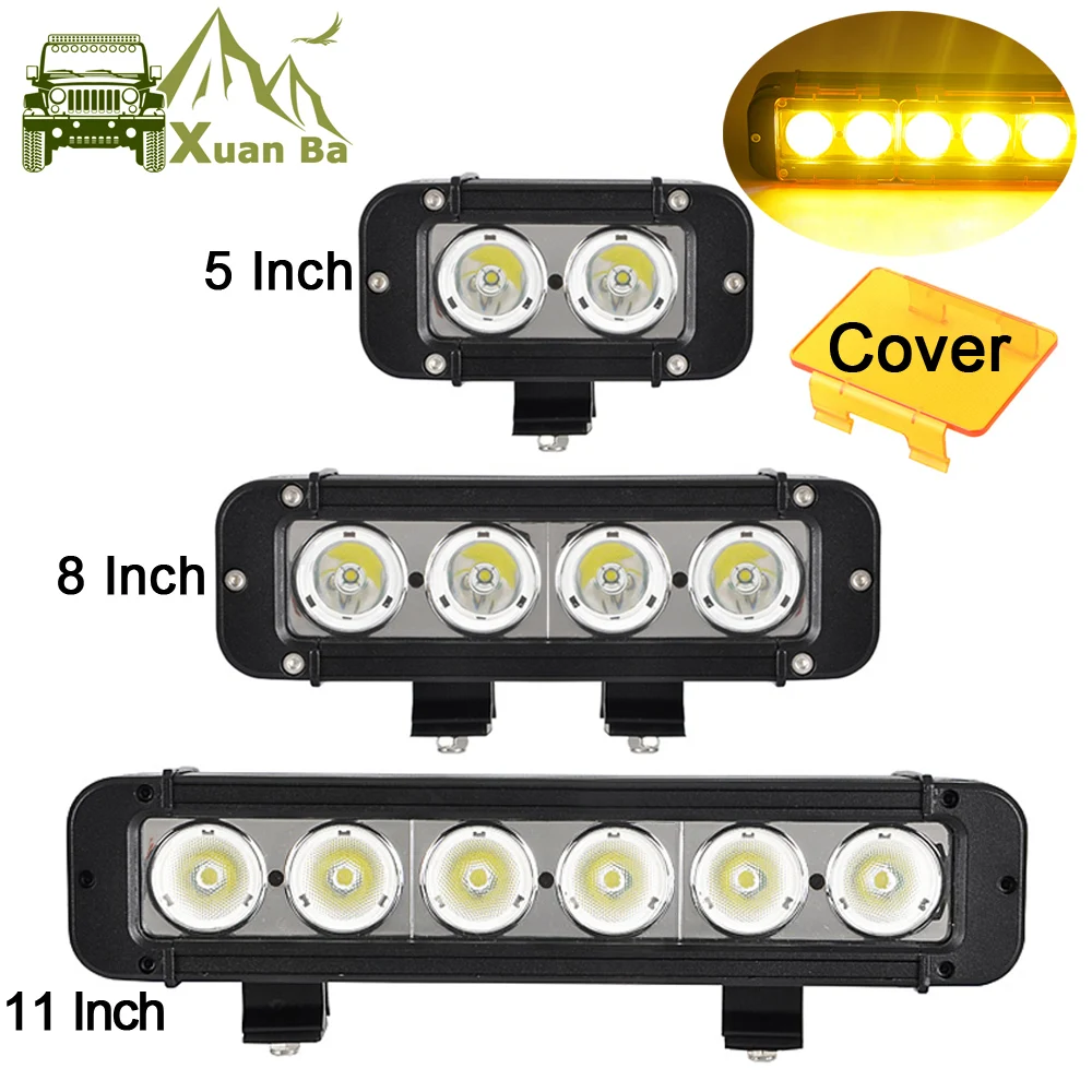 

5'' 20W 8'' 40W 11'' 60W Led Work Light Bar Spot Flood Combo Beams Boat Moto Uaz ATV 4x4 Truck Offroad Barra De Led Fog Lamps