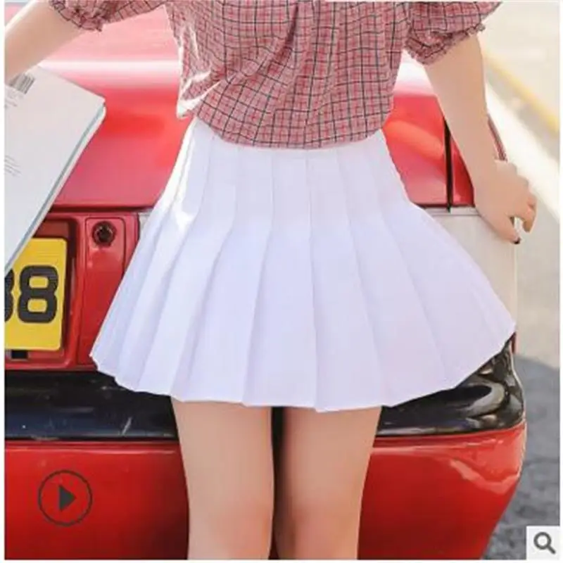 Женские юбки Kawaii Ulzzang летняя новая Студенческая плиссированная юбка для колледжа
