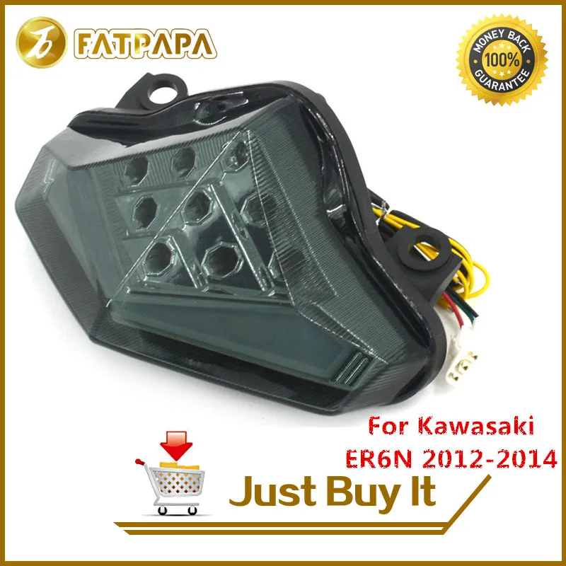 

FOR Kawasaki ER6N 2012-2014 Motorcycle Accessories LED Rear Brake Turn Signal Tail Light.