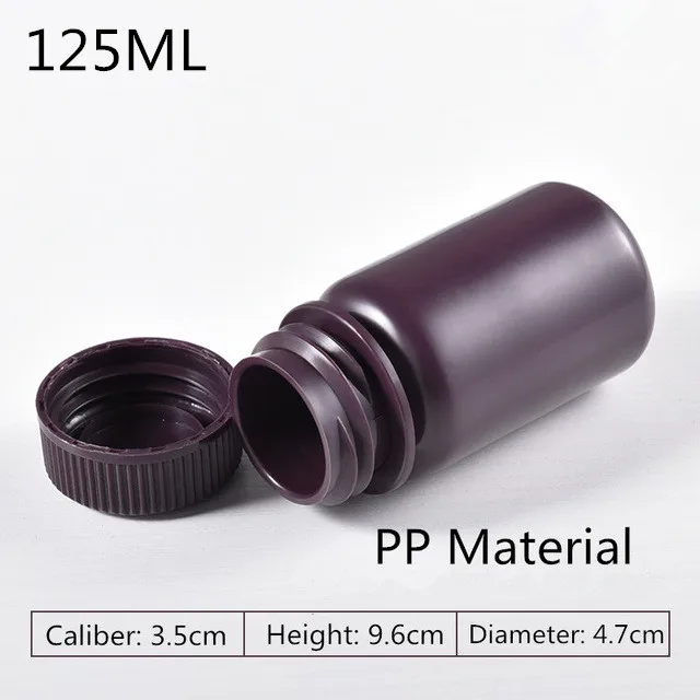 

10PCS/set 125ML Food Grade PP plastic bottle for Cosmetics/medicine/paints Storage containers Can fill hot water bottles