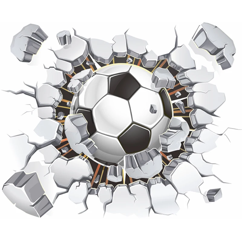 2016 DIY 3D Football stadium Wall Sticker Boys Bedroom Art Club Window Decal | Дом и сад