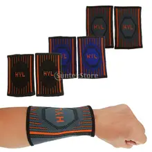 Компрессионный Баскетбол Теннис Гольф Повязка На Запястье Спорт Йога тренировки Напульсник для бега скоба