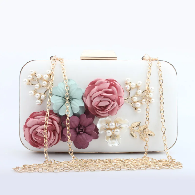 

Caker Brand 2019 Flower Beading Small Evening Chain Shoulder Wholesale