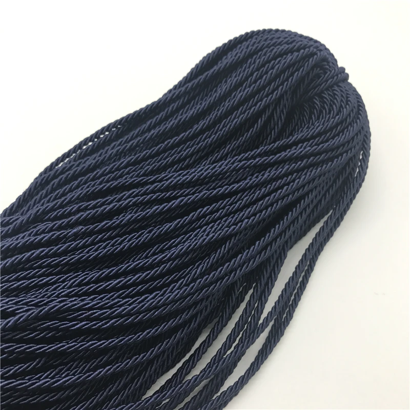 10Yards 3mm 3 Strand Parachute Cord Lanyard Rope for Climbing Camping Survival Equipment DIY Jewelry Making, Polyester Rope