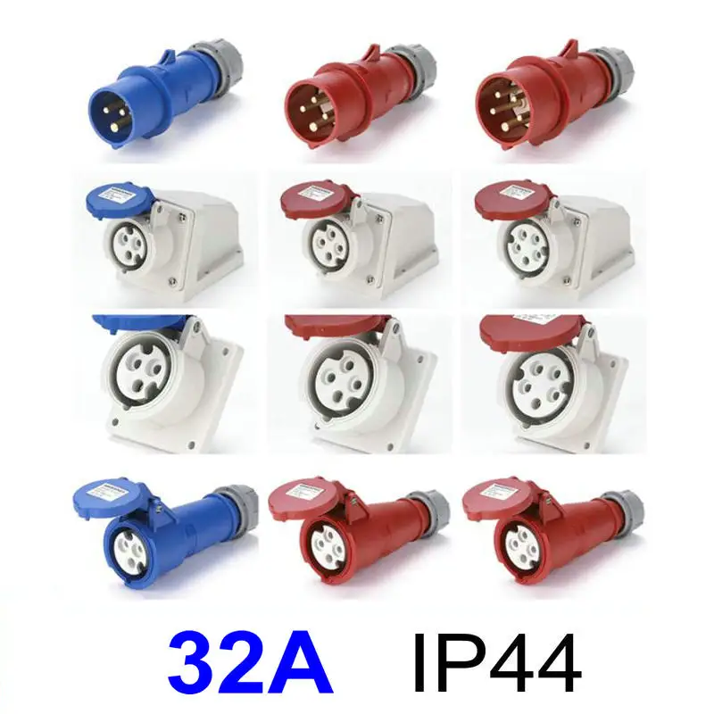 32A IP44 Водонепроницаемый Электрический Промышленный разъем 3P 4P 5P мужской/женский |