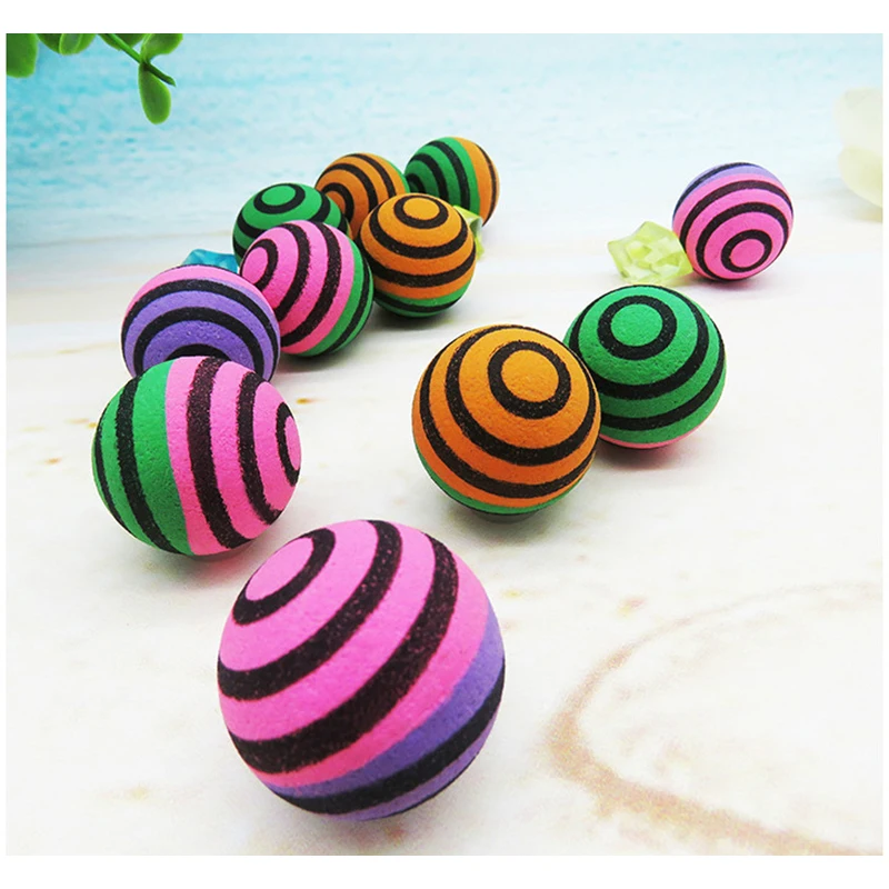

10pcs Children Toy Ball Colored Bouncing Ball Rubber Outdoor Toys Kid Sport Games Elastic Spiral pattern Juggling Jumping Balls